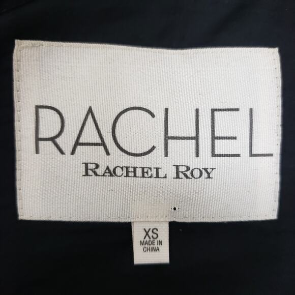 Rachel Roy Trench Coat Snap Closure Lined Zipper Detail Modal XS X-Small - Picture 10 of 11